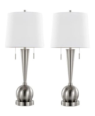 Lumisource 30.25" Metal Jules Contemporary Table Lamp, Set of 2