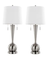 Lumisource 30.25" Metal Jules Contemporary Table Lamp, Set of 2