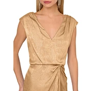 Adrianna by Papell Women's Foil Woven Midi Dress