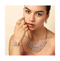 Sohi Women's Gold Plated Designer Jewellery Set