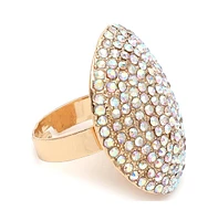 Sohi Women's Gold Plated Designer Stone Ring