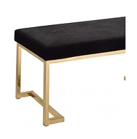 Cozy Faux Fur Upholstered Bench – Perfect for Entryway or Bedroom