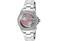 Invicta Women's 19874 Angel Quartz 3 Hand Light Pink Dial Watch
