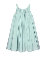 Disney Toddler and Little Girls Stitch Embroidered Linen Dress
