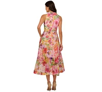 Adrianna Papell Women's Floral-Print High-Low Dress