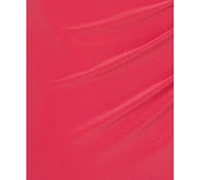 Adrianna Papell Women's Asymmetrical Ruffled Gown