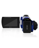 Minolta MN2K50NV 2.7K Qhd 48MP 3" Touchscreen Night Vision Camcorder, Blue