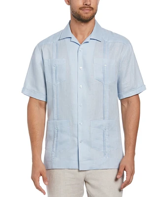Cubavera Men's 100% Linen Short Sleeve 4 Pocket Guayabera Shirt