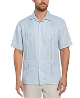 Cubavera Men's 100% Linen Short Sleeve 4 Pocket Guayabera Shirt