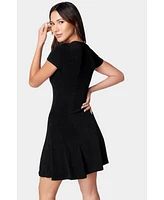 Bebe Women's Slinky T-Shirt Dress