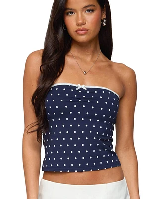 Edikted Women's Built Bra Polka Dot Top