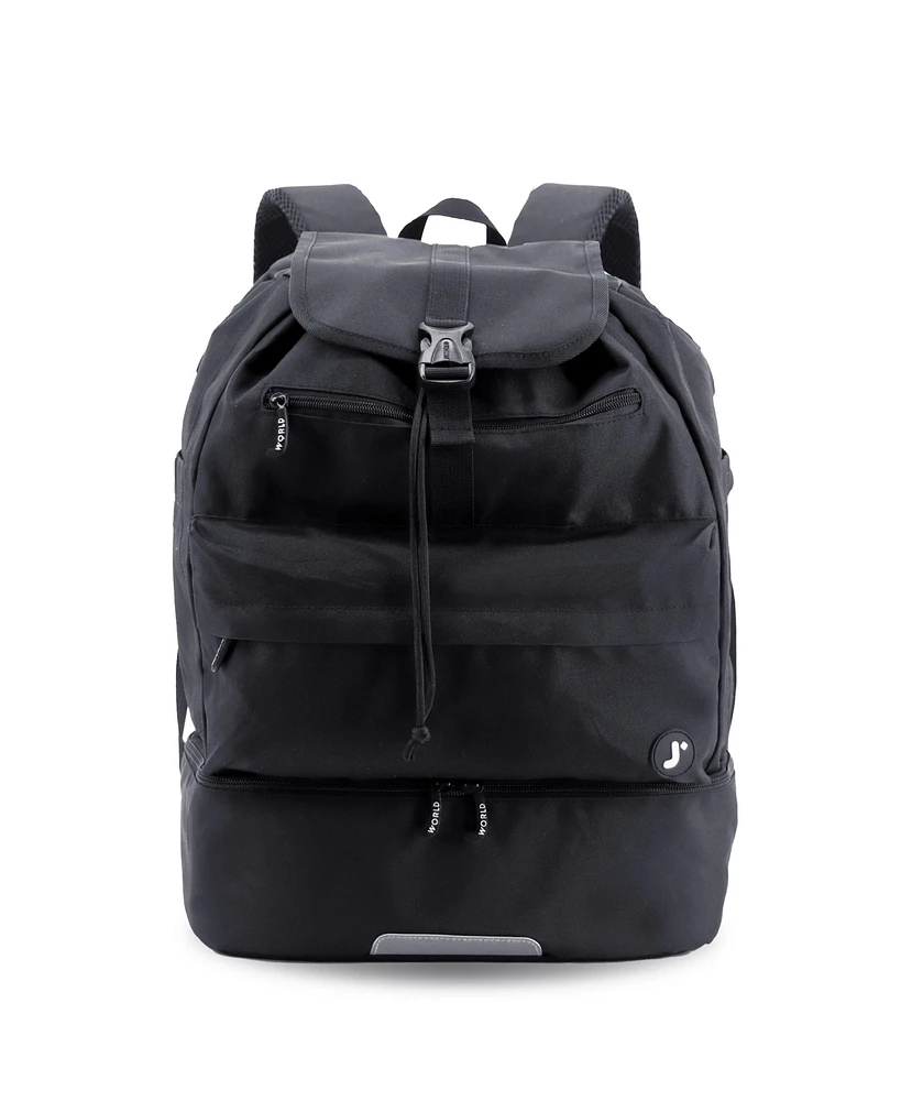 J World Ace Racket Sports Backpack with Protection & Multiple Storage Compartments