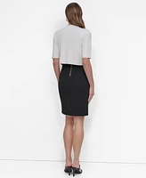 Dkny Women's Elbow-Sleeve Cropped Knit Shrug