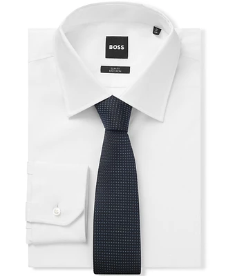 Boss by Hugo Men's Micro Pattern Silk-Blend Tie
