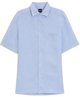 Hugo Boss Beckham x Boss Men's Regular-Fit Linen Shirt