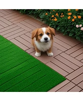 Plastic Interlocking Deck Tiles, 44 Pack
