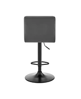 Industrial Iron Adjustable Bar Stool – Swivel Seat & Low Back