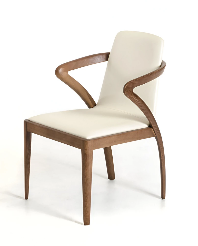 Upholstered Faux Leather Dining Side Chair