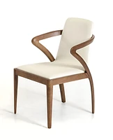Upholstered Faux Leather Dining Side Chair