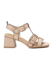 Carmela Leather Collection Women's Heeled Sandals By Xti