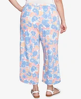 Ruby Rd. Plus Floral Print Soft Capri Pants