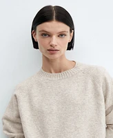 Mango Women's Round-Neck Knitted Sweater