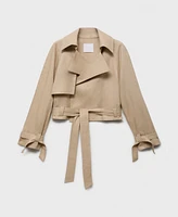 Mango Women's Belted Linen Jacket