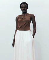 Mango Women's Flared Linen Skirts