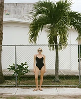 Mango Women's Ribbed Strap Swimsuit