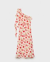 Mango Women's Floral Ruffled Dress