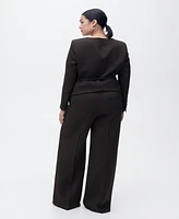 Mango Women's Straight Suit Pants