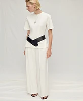 Mango Women's Pleated Lyocell Suit Pants