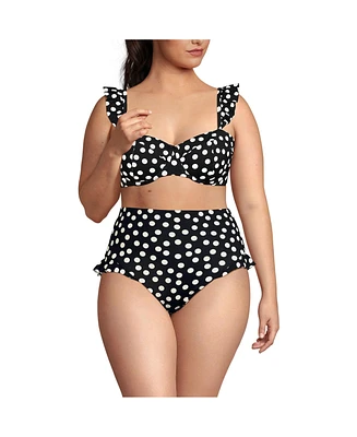 Lands' End Plus Balconnette Underwire Bikini Top