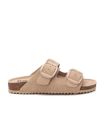 Women's Footbed Sandals with two buckles Refresh By Xti