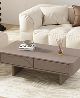 Manhattan Comfort 47.2" Wood Ella Modern 2-Full Extension Drawer Coffee Table