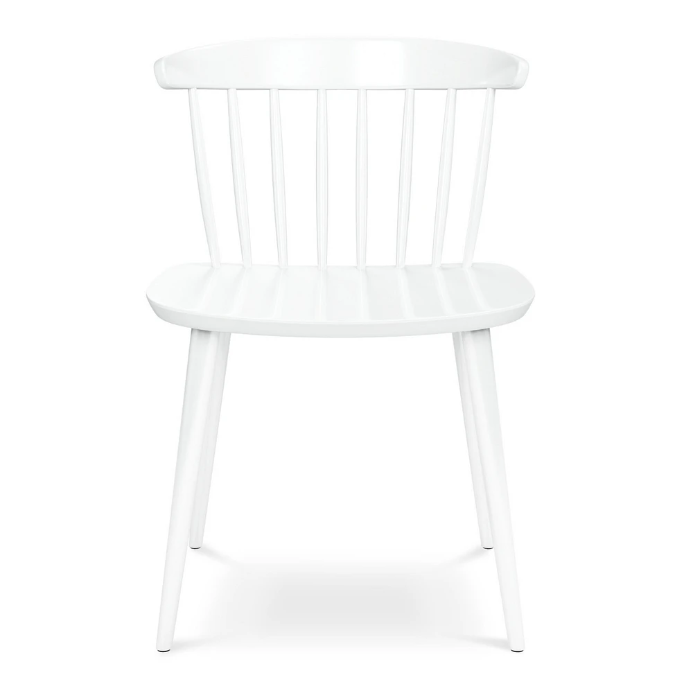 Heavy Duty Plastic Slat Back Dining Chair for Kitchen or Dining Room