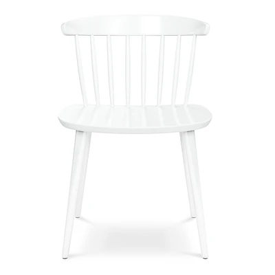 Heavy Duty Plastic Slat Back Dining Chair for Kitchen or Dining Room