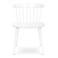 Heavy Duty Plastic Slat Back Dining Chair for Kitchen or Dining Room