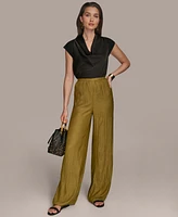 Donna Karan New York Women's Textured Wide-Leg Pants