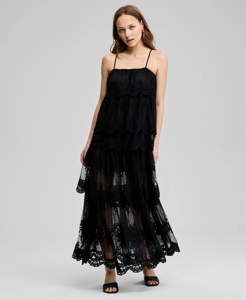 And Now This Women's Tiered Lace Maxi Dress, Exclusively at Macy's