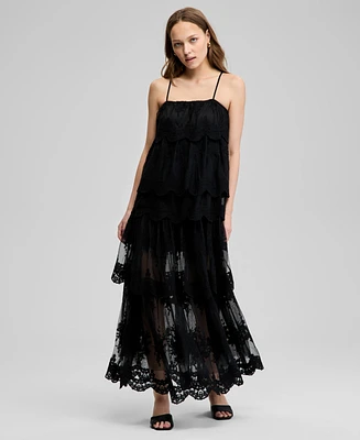 And Now This Women's Tiered Lace Maxi Dress, Exclusively at Macy's