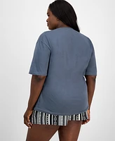 Rebellious One Trendy Plus Cotton Y'all Boyfriend Crewneck Tee