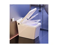 Casainc Smart Toilet with Auto open & close, Heated seat, Foot Sensor Flush, Modern Toilets with Led Display for Bathrooms