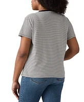 Levi's Plus Perfect Cotton Striped Short-Sleeve Tee