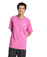 adidas Men's Lounge Pastel Embroidery Graphic T-Shirt