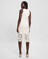 Guess Women's Itzel V-Neck Sleeveless Belted Dress