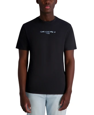 Karl Lagerfeld Paris Men's Camo Logo T-Shirt