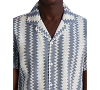 Karl Lagerfeld Paris Men's Textured Stripe Shirt