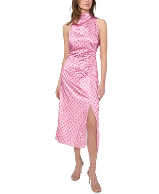 Parker Women's The Ayla Ruched Mock-Neck Midi Dress