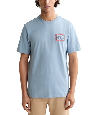Scotch & Soda Men's Short Sleeve Screen Print Logo Graphic T-Shirt